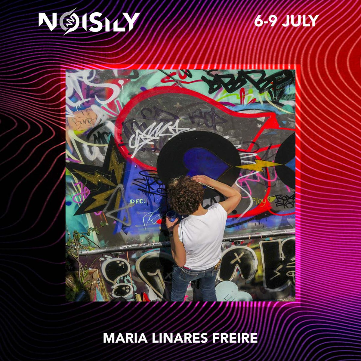 ‘Being curious, imaginative and perseverant has raised the level of my creations’ 🎨 ✨ We recently caught up with Maria Linares Freire (@LinaresFreire), one of our artists in residence at Noisily 2023. Read the interview in full: bit.ly/MariaLinaresFr…