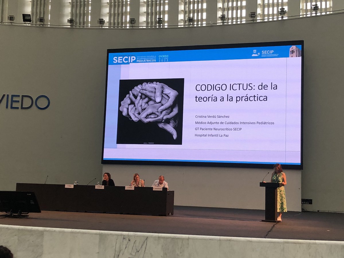 Retos en UCIP: Código ictus: de la teoría a la práctica, Dra. Cristina Verdú <a href="/cristivs2/">Cristina Verdu Sanchez</a> <a href="/HospitalULaPaz/">Hospital La Paz</a> #SECIP2023 #CodigoIctus