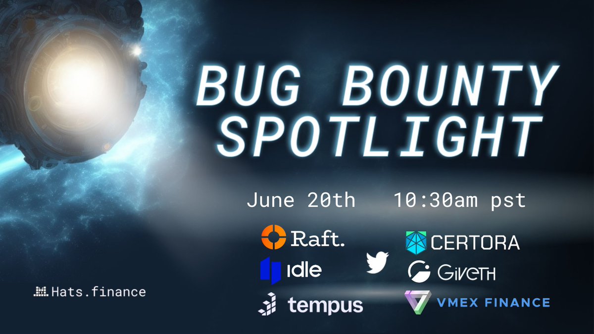 Get ready for an epic lineup in our upcoming AMA! 📢

🎩Learn all about our upcoming audit competition 
🎩 Gain access to @CertoraInc's powerful Prover tool
🎩 Explore the security initiatives of your favorite projects 
🎩 Enjoy an exclusive Alpha sneak peek

Don't miss out 🔥👇