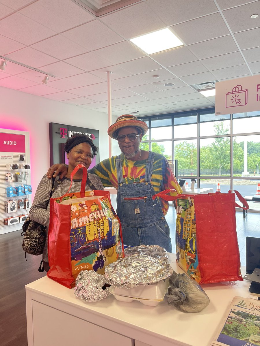 Two of our customers out of Waynesville, Darrell and Rita, spent all night cooking for our team! They were so happy with the BEST experience that they have gotten from our location, they road a bus here just to bring us lunch! ❤️ thank you Darrell and Rita!