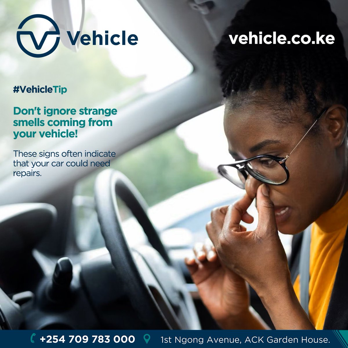 Strange smells in your car could be a sign that your car needs repairs!

Be on the right with your car, know your car.

#VehicleTip #KnowYourCar #FridayMotivation #vehicleinsurance