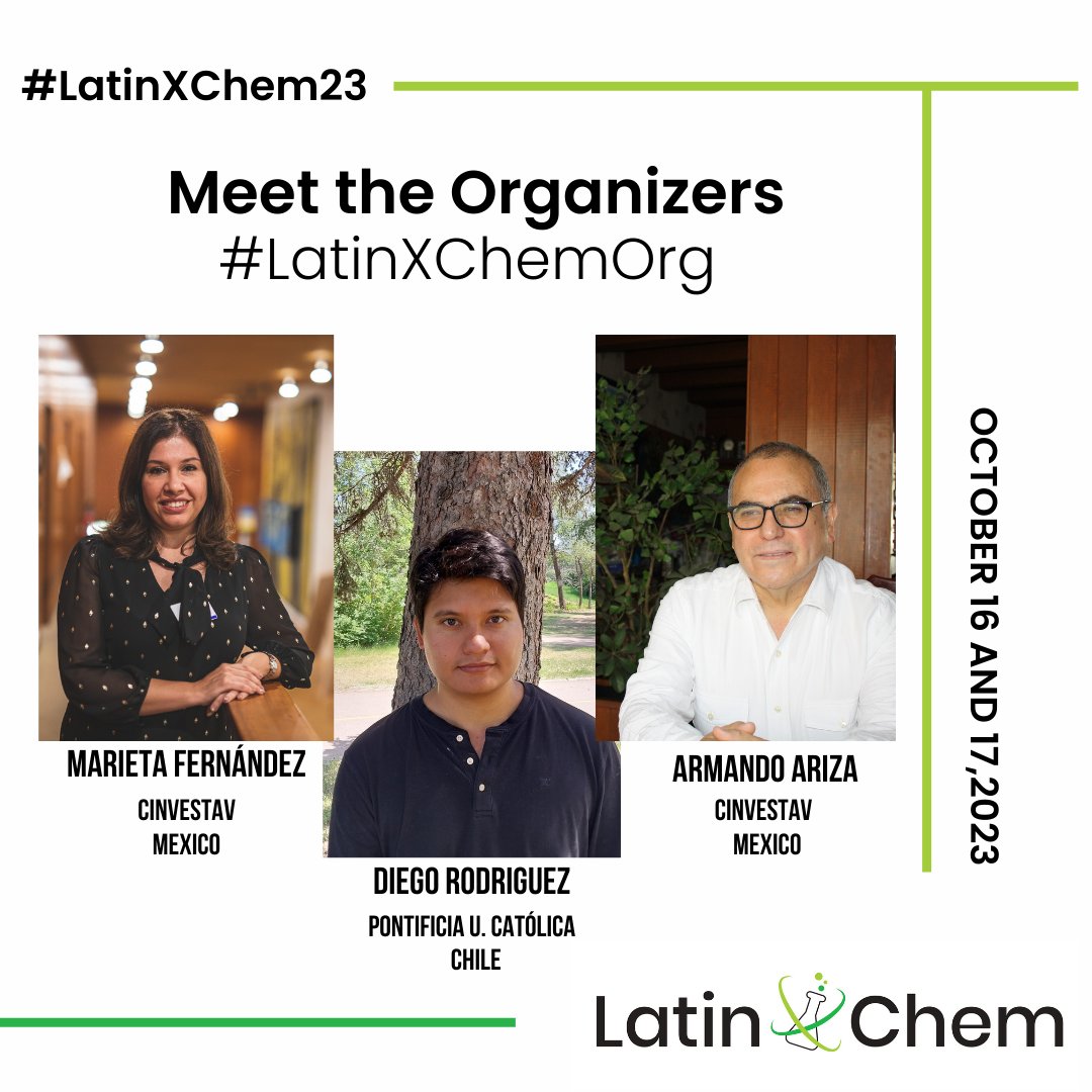 #LatinXChemOrg invites your contributions to asymmetric synthesis, total synthesis, development of new methodologies, catalysis, organocatalysis, natural products, supramolecular chemistry, medicinal chemistry, organic and polymeric materials, and physical organic chemistry (1/2)