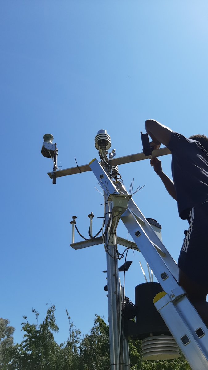 Thanks to Luke and Tosin. We have put the new cloud sensor onto the mast today and it is sending data. One step closer to making the observatory robotic.....