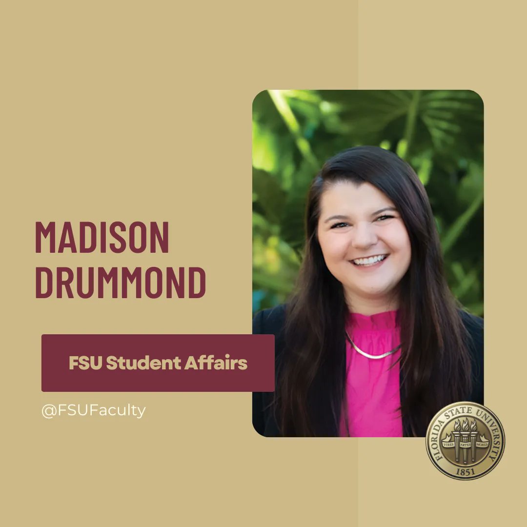 Madison Drummond at the Student Affairs (@fsustudentaffairs) received the William Leftwich Award for Outstanding New Professional from NASPA Region III.  Congratulations on this achievement!    

@floridastateuniversity    
#HelloFSU #FSUDSA #FSUFaculty #FSU