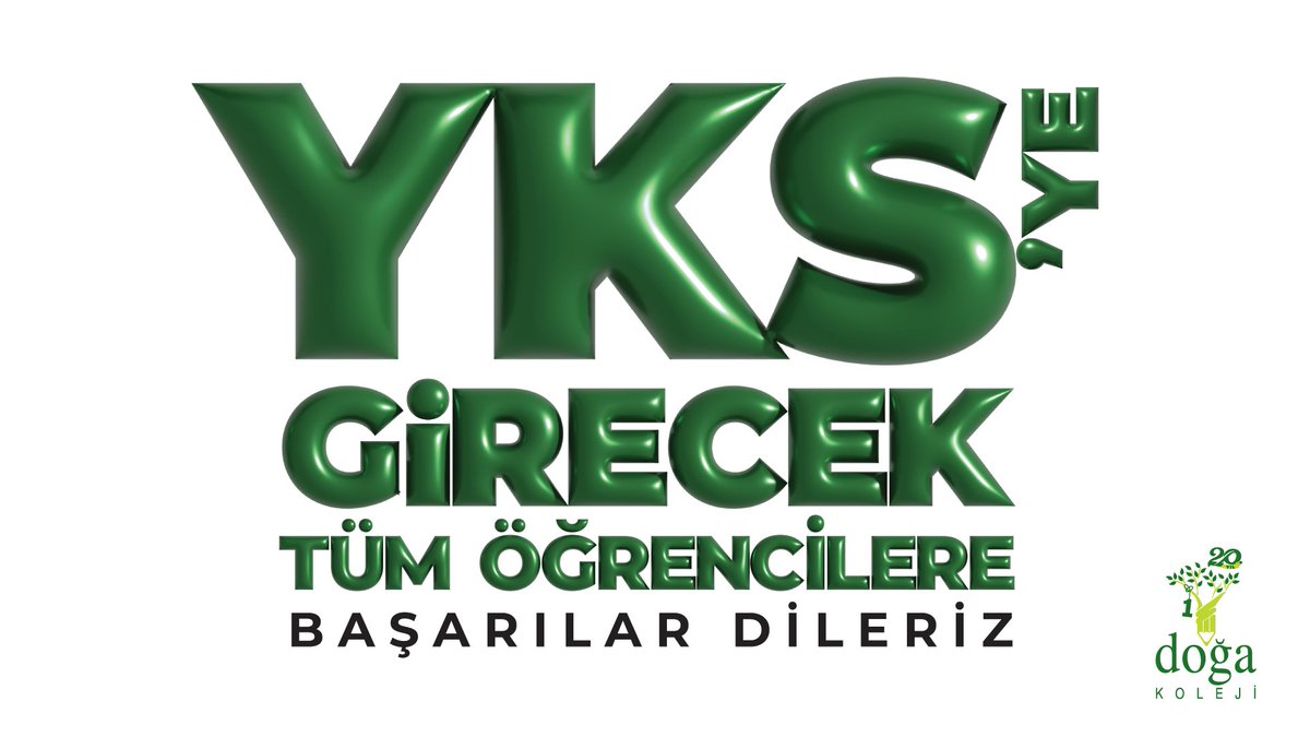 Hafta sonu #YKS'ye girecek tüm öğrencilere başarılar dileriz!