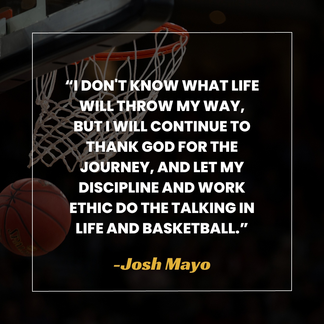 JaeMay16's tweet photo. Through discipline, relentless work ethic, dedication, and commitment I have become the man I am today. 🏆 

At Josh Mayo Hoopz, I embrace these values and strive to instill them in every athlete we work with. Join me on this transformative journey, where gratitude, discipline... https://t.co/KsEbh1BaDw