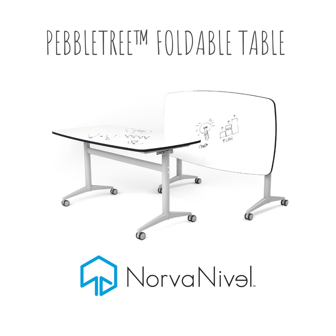 Students need more than just a study area; they need a learning space where they can work as a team. The PEBBLETREE Foldable Table allows students to show off their work by folding the writable surface table vertically.
#NorvaNivel #GiveThemSpace #AgileSeating #AgileClassroom