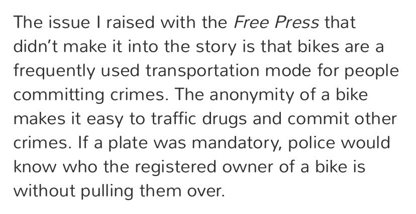 Fuck right off Browaty. This is the worst take. You boot licking sack of potatoes. @jbrowaty @BikeWinnipeg @BikeweekWPG @safespeedswpg #CriticalMass #wpgPoli #BikeTwitter