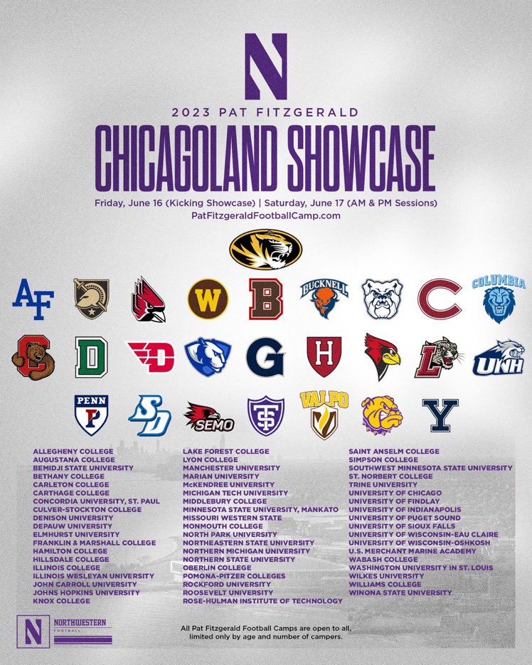 I will be attending the AM session at the northwestern camp tomorrow, looking forward to competing!