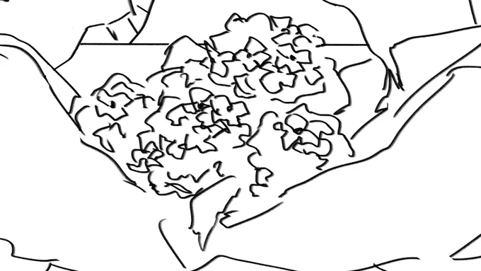 爆速で紫陽花っぽいものを描くことがめっちゃうまくなってきた 塗ればそれっぽくなるからいいんだよ