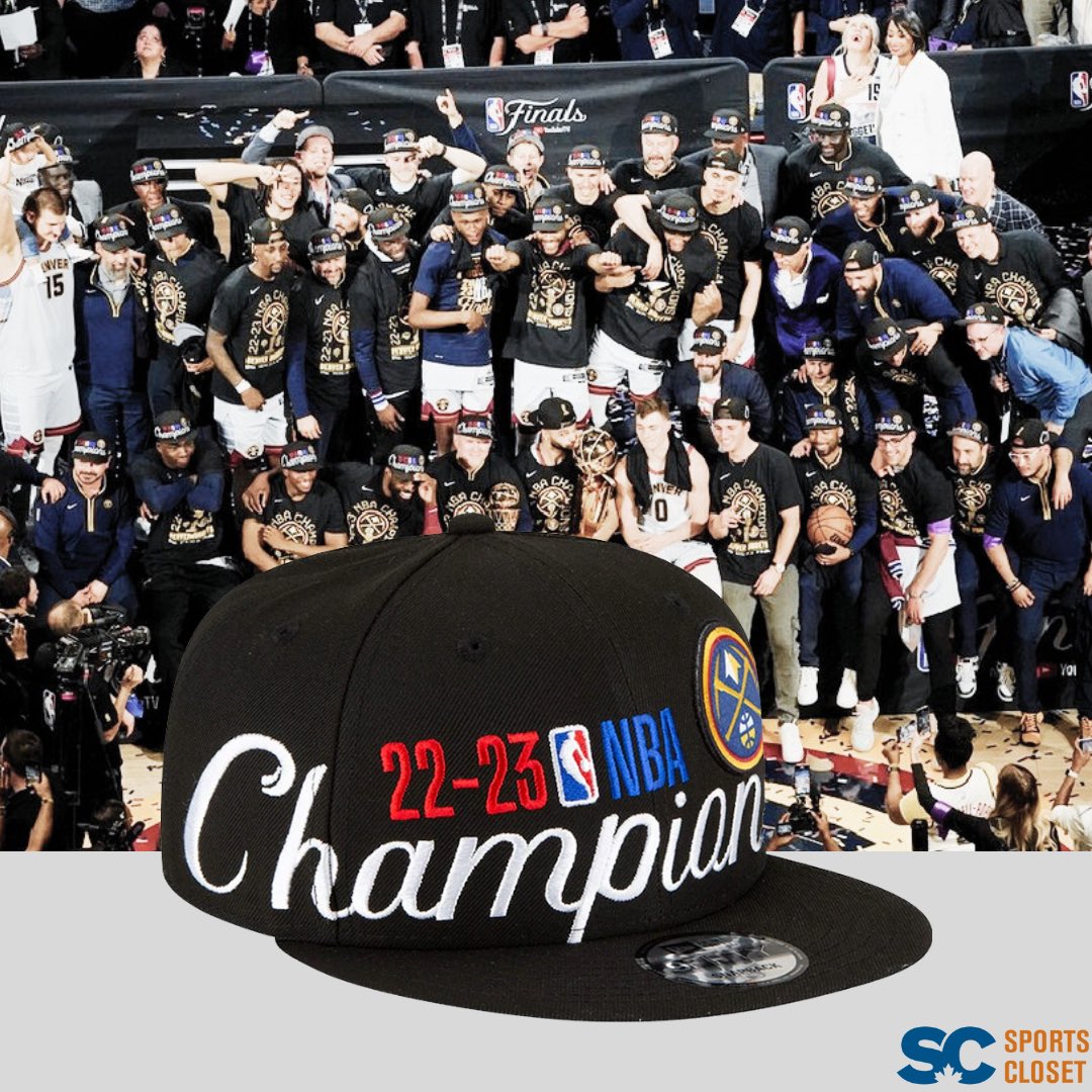 Men's Denver Nuggets New Era Black 2023 NBA Finals Champions Locker Room  9FIFTY Snapback Hat