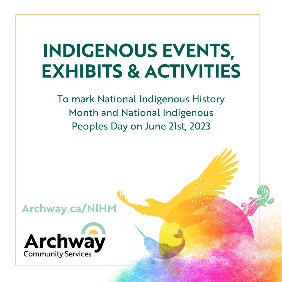We’ve gathered a list of Indigenous events & exhibits happening locally to mark Indigenous People's Day.
Archway.ca/NIHM 

#NIHM2023 #NIPDCanada #NIPD #IndigenousPeoplesDay #Indigenous #Abbotsford #Mission #Chilliwack #Stolo #Reconciliation #FraserValley #Metis