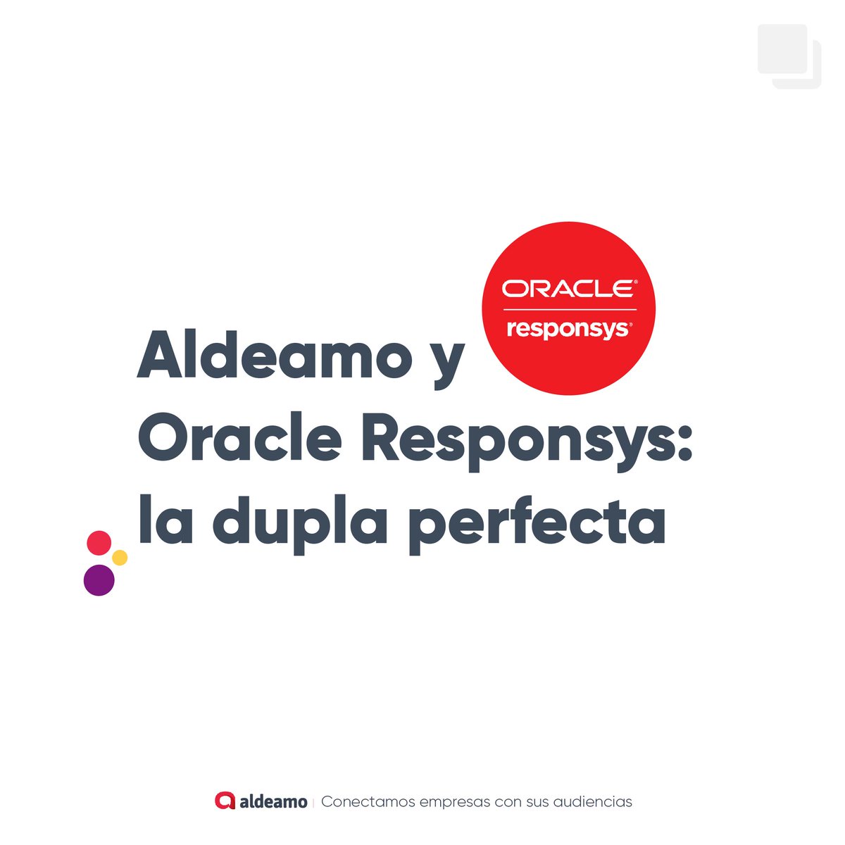 Aldeamo's tweet image. Gracias a nuestra API para enviar SMS, podrás agregar una capa adicional de interacción con tus clientes. 💥 Aprovecha todas las ventajas y potencia tus comunicaciones con la integración de Aldeamo + Oracle Responsys.

#MarketingSolutions #CustomerJourney #TargetedMessaging