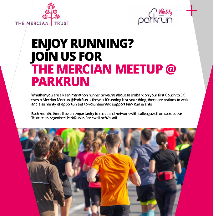 As part of our wider commitment to #staffwellbeing, we are really pleased to be launching the ‘Mercian MeetUp @parkrun'  initiative and give our staff to get to know each other from across our family of 9 schools at welcoming and inclusive events across #sandwell and #walsall