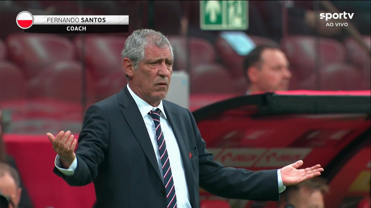 Ainda não me acostumei com o Fernando Santos treinando a seleção polonesa! 😅🇵🇱

#AmistosoNoSportv #AmistosoInternacional #Polonia #Alemanha