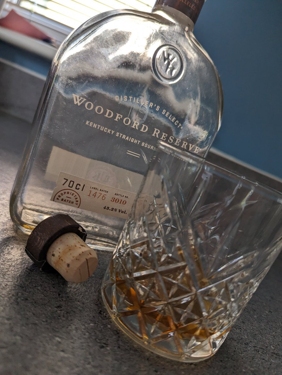 Uh-oh. Last drops of my @WoodfordReserve  #bourbon