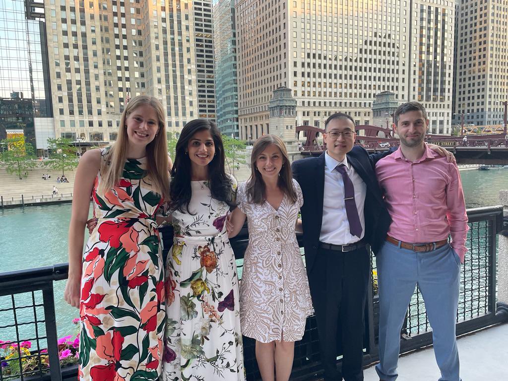 KKennedyMD's tweet photo. That’s a wrap on 3 years of heme-onc fellowship @UIC_HO_Fellows! Words can’t express my gratitude for the support of my amazing family, friends, mentors, and co-fellows. 

Next step ➡️ Thoracic Oncology at Loyola University Medical Center! https://t.co/c7bbrfJGgI