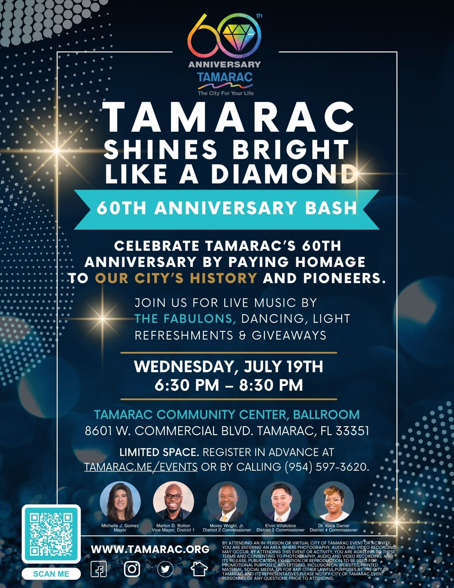 City of Tamarac on Twitter "Tamarac turns 60 on July 19th! Celebrate