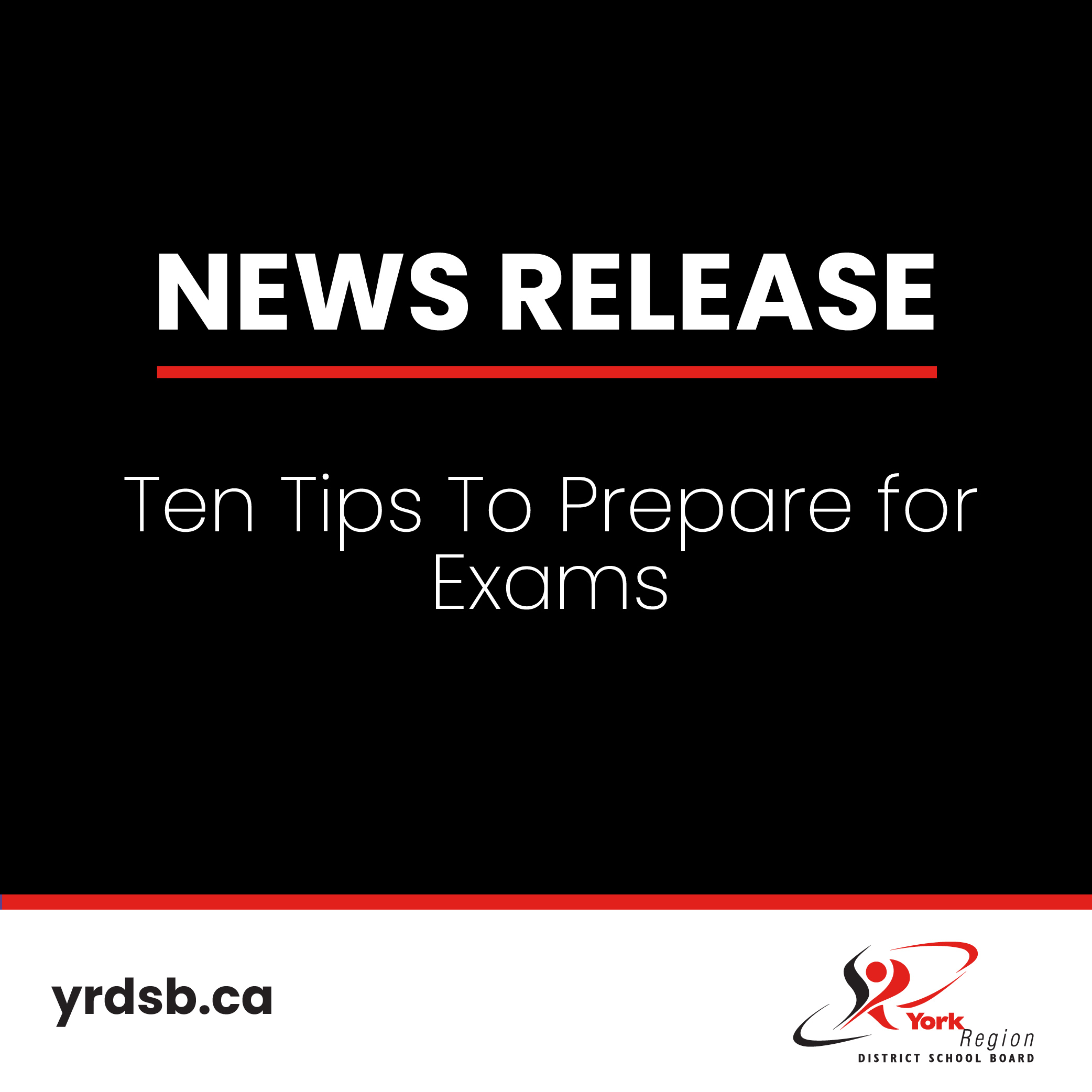York Region DSB on Twitter "📰NEWS RELEASE📰 Ten Tips to Prepare for