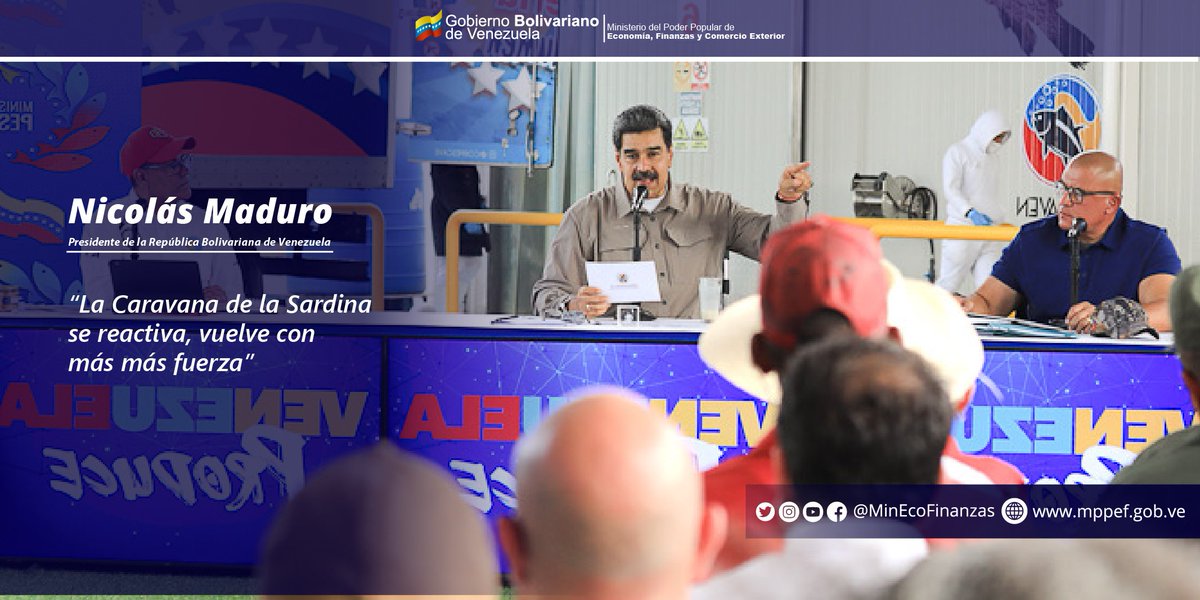 #EnFrases || A propósito de llevarse a cabo la jornada de Miércoles Productivo en territorio sucrense, el Presidente @NicolasMaduro, informó que el Sector Pesquero y la Acuicultura en #Venezuela registra números de crecimiento productivo en los últimos tiempos.

#17Jun