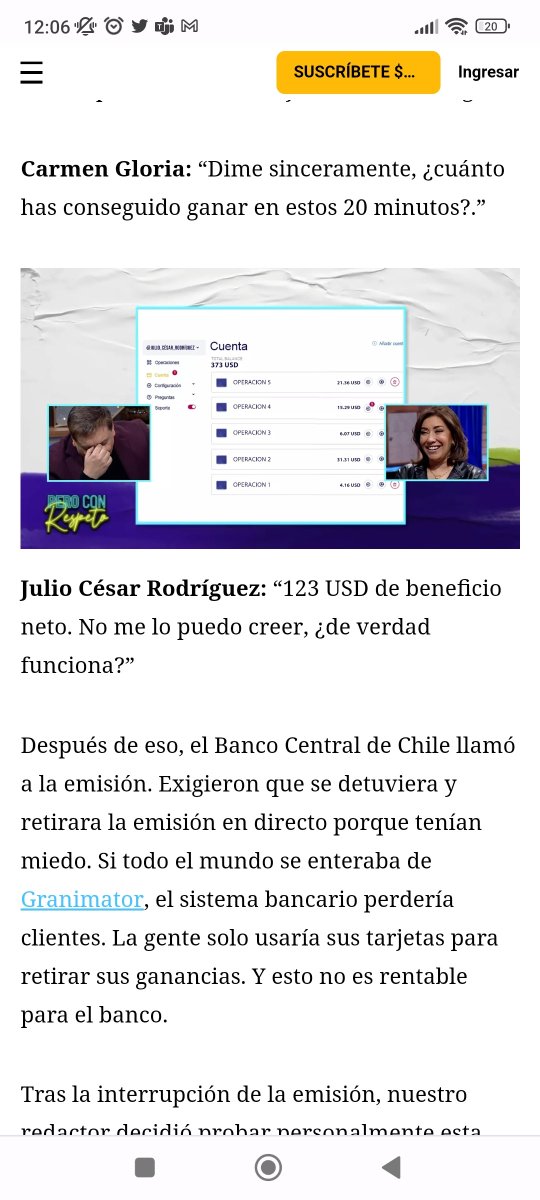Cristy_22's tweet photo. Quisiera poner en evidencia esta página de #granimator en la que publica una seudo noticia de @latercera por una entrevista del programa #peroconrespeto donde entrevistan a @CG_ARROYO con una app para ganar dinero y que ella utiliza
@chilevision #chv
https://t.co/RNjyUDAZZh https://t.co/F9eWelyCqU