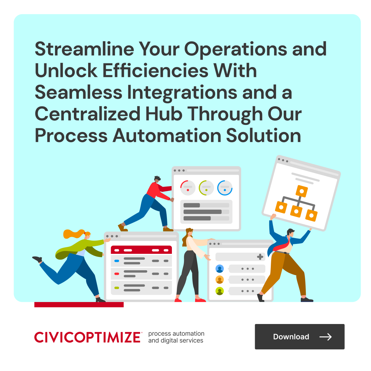 CivicPlus's tweet photo. Discover the power of #ProcessAutomation, where efficiency, transparency, and convenience come together to enhance resident satisfaction and boost staff productivity. 

Explore the significance of one-stop interactions.👇https://t.co/oOtzjJX44k

#CivicPlus #DigitalTransformation https://t.co/x4nixet4qb