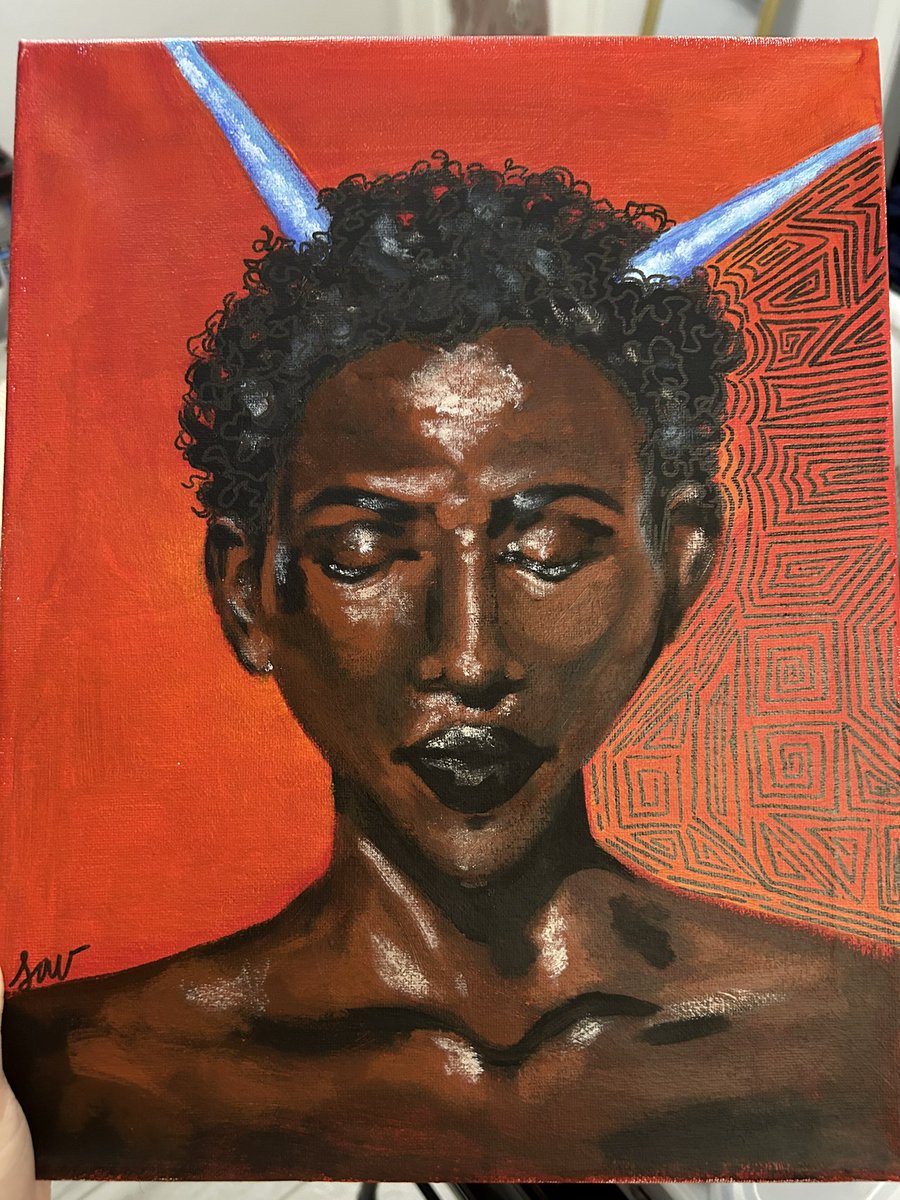 bitchkake_'s tweet photo. I forgot how much I love painting, I made this in two hours. I’m proud of myself and the progress I’ve made 🥰 https://t.co/hjQArF2aj5