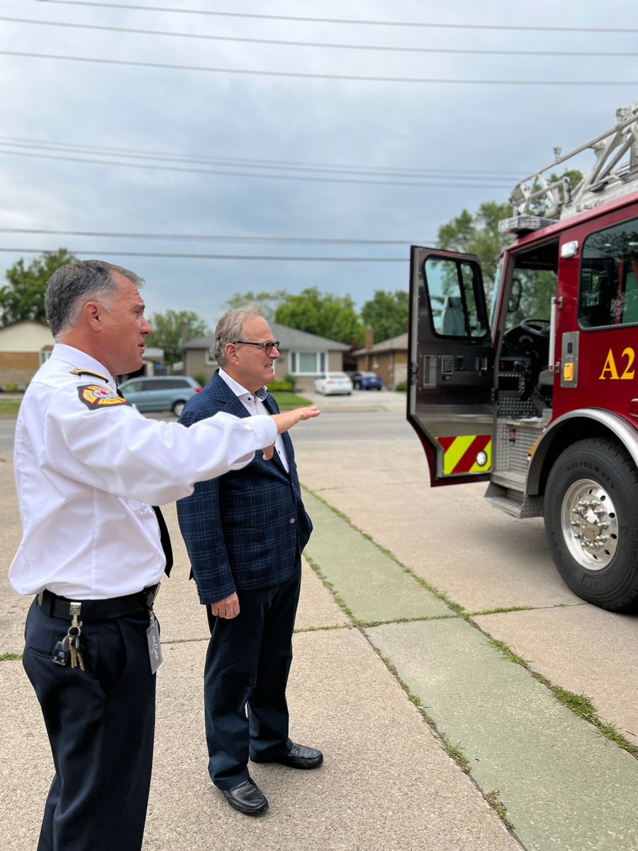 TeamKerzner's tweet photo. Great to be back in Niagara at @FallsFireCalls Station 2. 

Chief @jozambito is a great resource to the province. I always learn something new from he and his team and strive to share it with every fire station I visit across Ontario. https://t.co/R6Em31kcYo