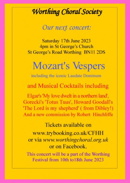 Two upcoming concerts by new members on Saturday 17 and Tuesday 20 June!
