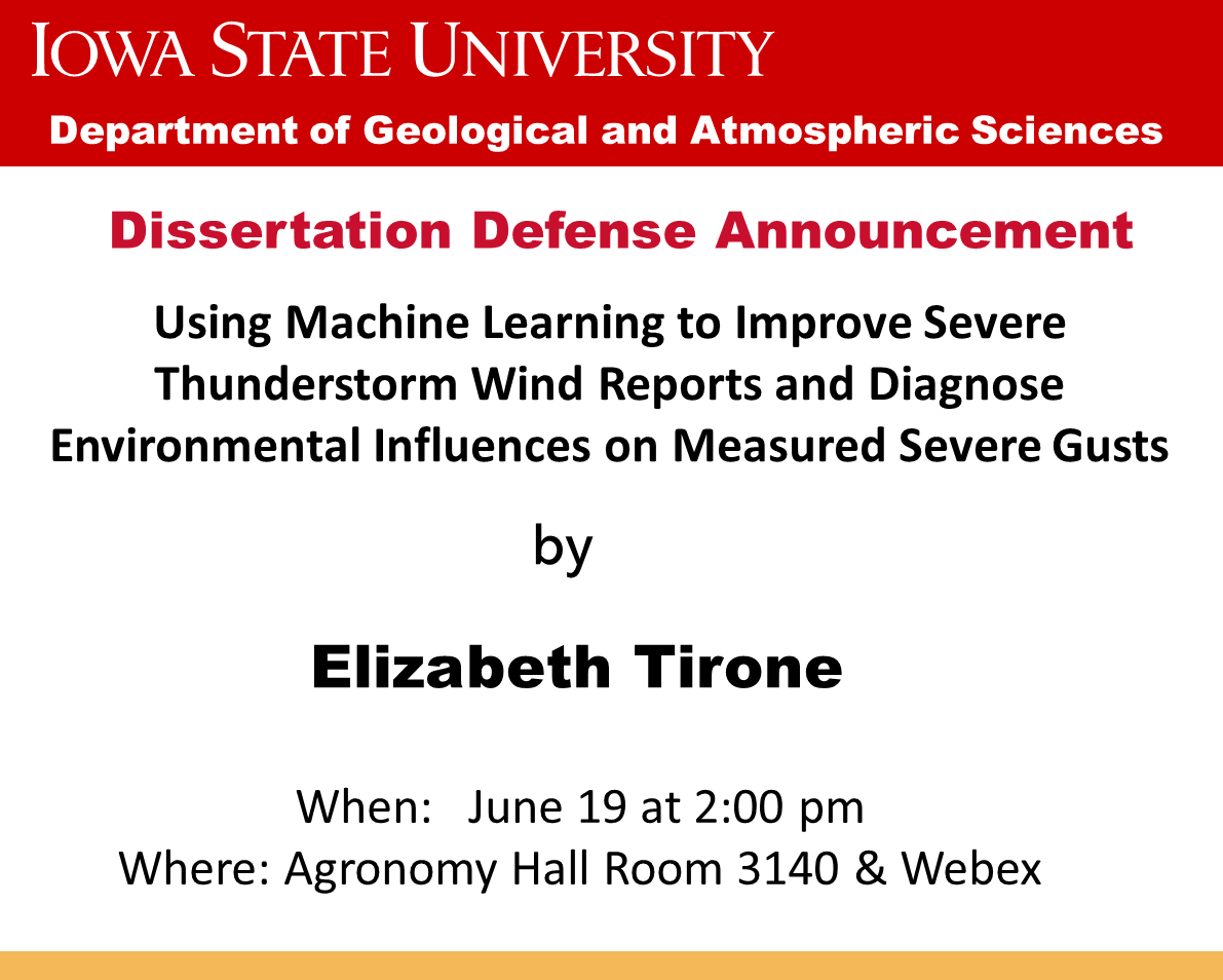 Iowa State Geological & Atmospheric Sciences tweet media