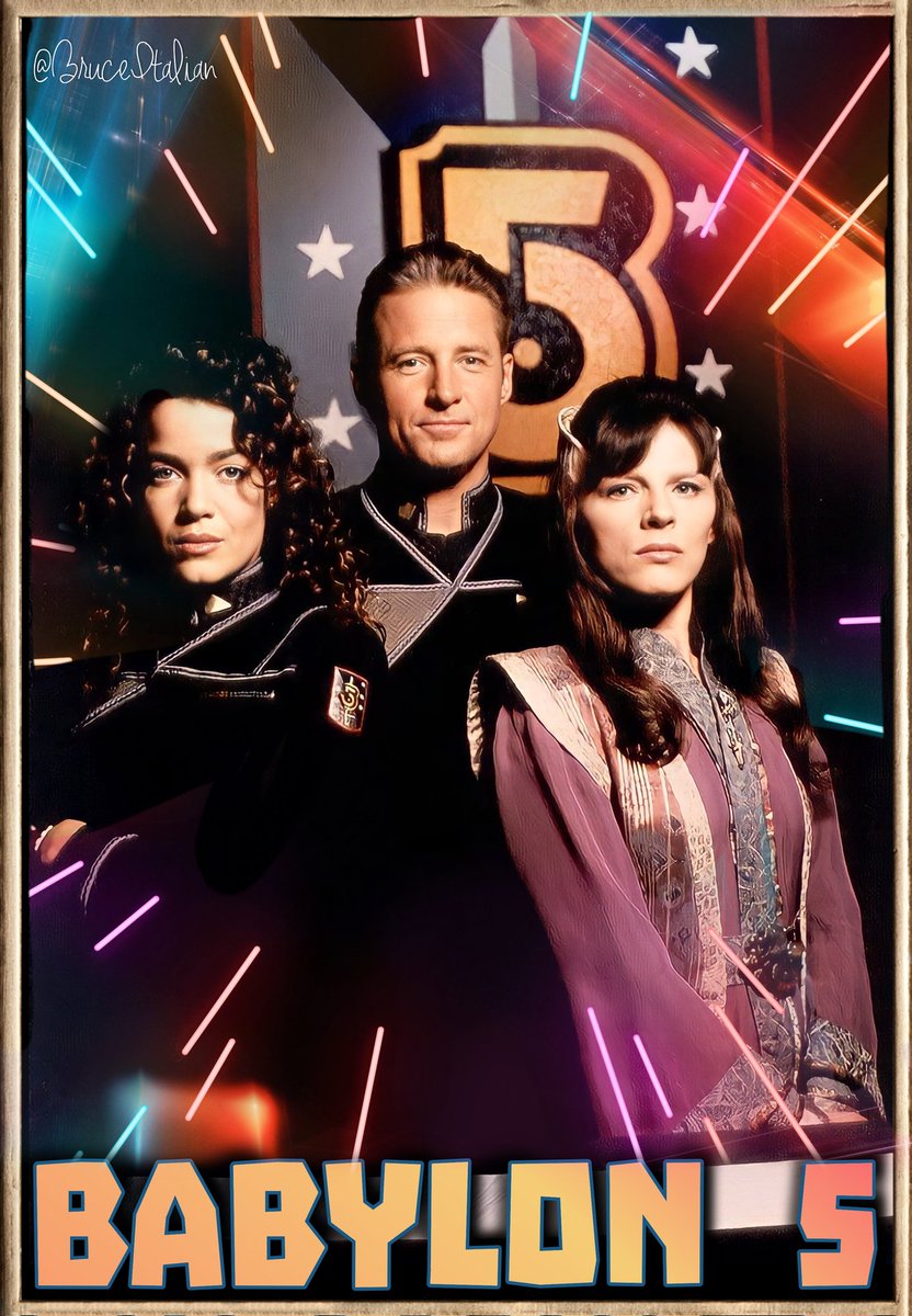 Revisited promo shoot for #Babylon5.
#Bab5 #B5 #captain
#BruceBoxleitner #JohnSheridan #ClaudiaChristian #SusanIvanova
#MiraFurlan #Delenn
#TVseries #Scifi