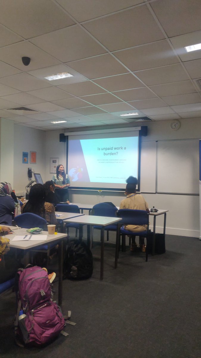 Sonia Hoque from @ucl takes on the task of decolonising discourses around women’s reproductive roles, questioning the perception of unpaid work. 

Powerful gender dialogues at #RMC2023 @CovUni_GLEA @BirkbeckUoL #GenderStudies
