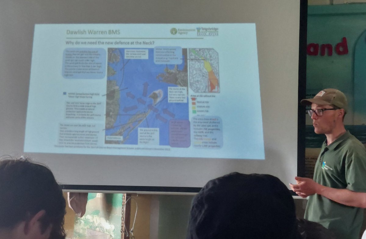 Learning about the #ManagedRetreat planned at #DawlishWarren from the @teignbridge rangers. 
#GeographyTeacher #Devon