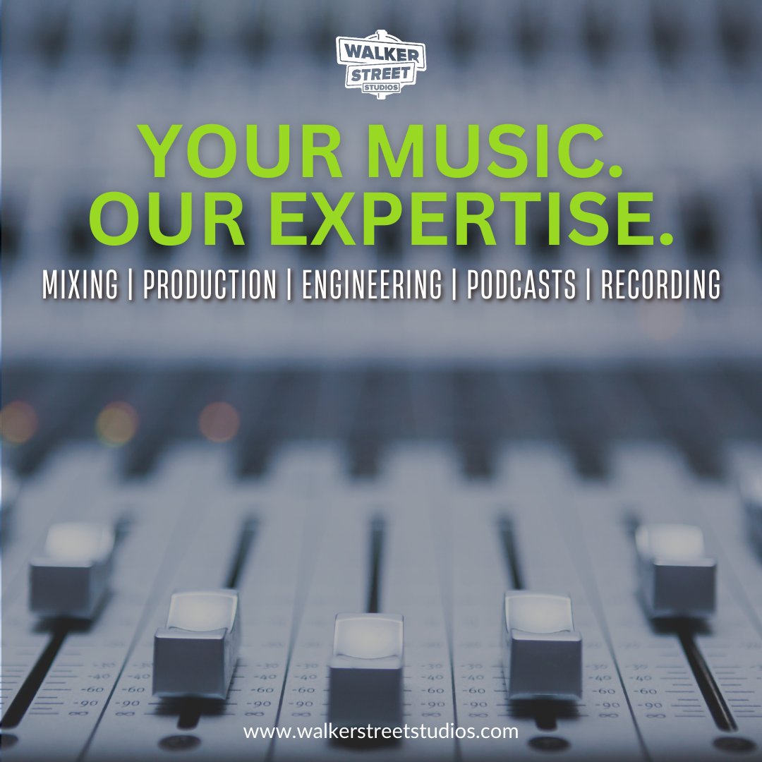 Your Music. Our Experience. 
At Walker Street Studios, we have quality experience in Mixing, Mastering, Production, Engineering, Recording, and more! #AtlantaMusic #WalkerStStudios #Atlanta #Atl #AtlantaMusicScene

for more information visit walkerstreetstudios.com