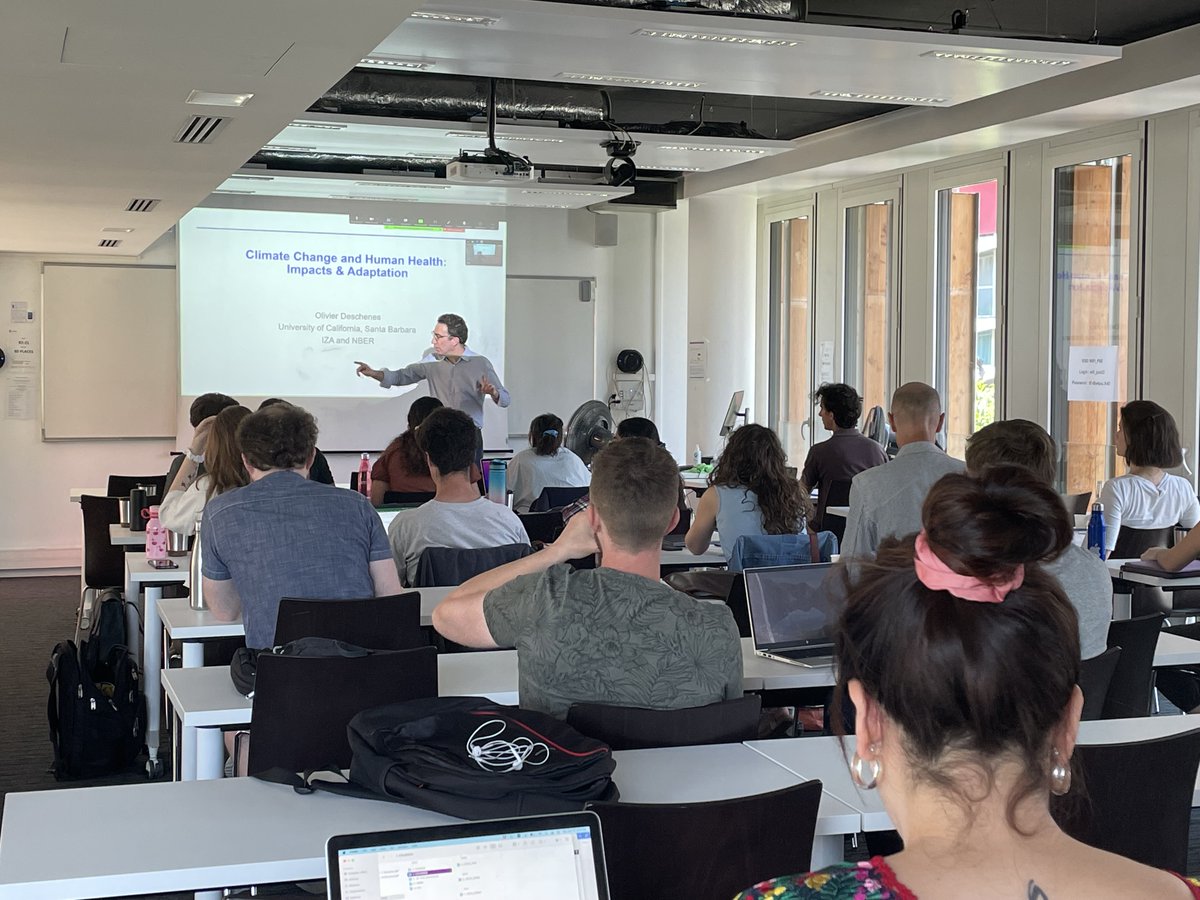 PSEinfo's tweet photo. It's the end for this first week of Summer School!☀️Many thanks to all the participants and professors of the:
🔶 Climate Change program
🔶 Microeconometrics program
The Paris School of Economics hope that you enjoyed this experience 🙌
#PSESummerSchool https://t.co/6PuoxMzwYj