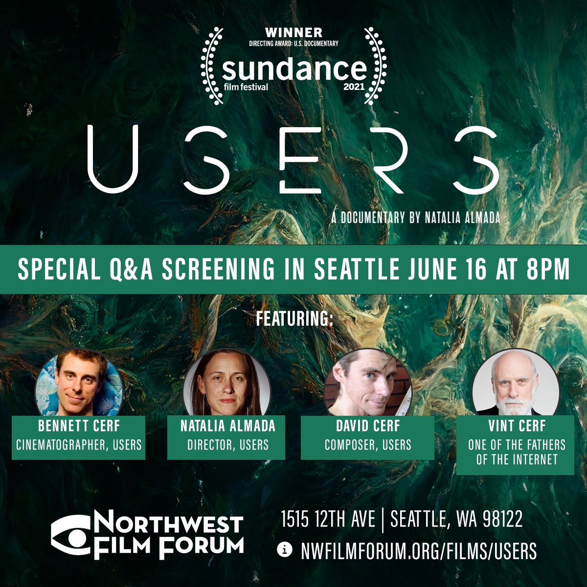 thedofmp's tweet photo. TONIGHT IN #SEATTLE 🎥
Join the Q&amp;A screening of #Users at @nwfilmforum. Details/Tickets: https://t.co/gYnxZO0JDE #UsersDoc @IcarusFilms https://t.co/KzHr4jRI4v