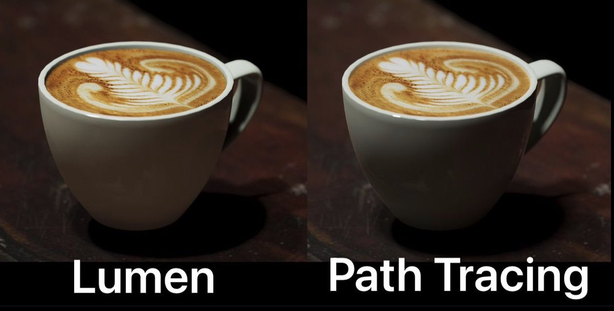 ChronGameStudio's tweet image. #latte #art #ue5 #UnrealEngine5 #photoreal #commercialphotography