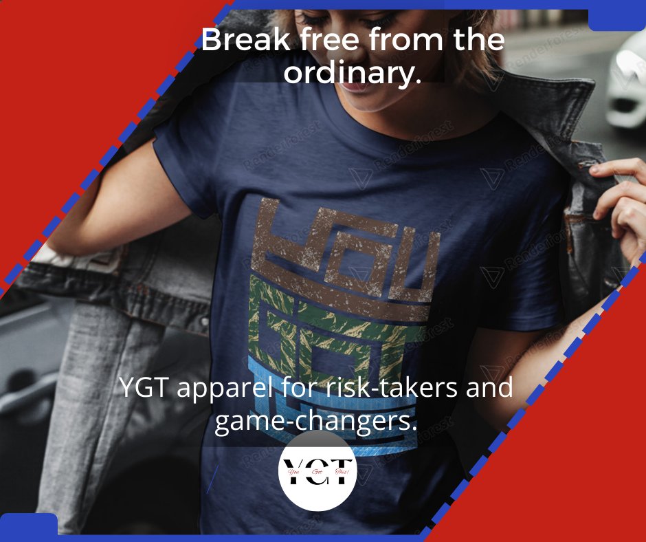 'Your wardrobe has the power to fund a brighter future. Choose YGT apparel and support our visionary NFT project. Every purchase counts. Join the movement and make an impact. #YGT #JoinTheMovement'

Join The Movement bit.ly/3Cv4qrx

#YouGotThis