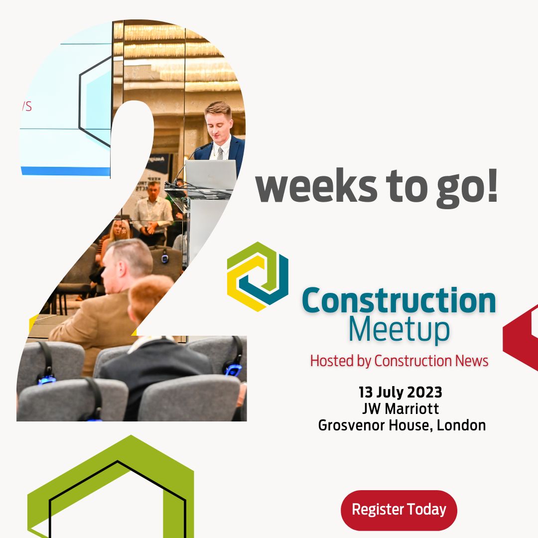 There are just 2 weeks left for you to register as a delegate at Construction Meetup, or to agree your solution provider package. Get in touch to make sure your company is there alongside leading contractors and solutions providers.
meetup.constructionnews.co.uk/meetup2023/en/…