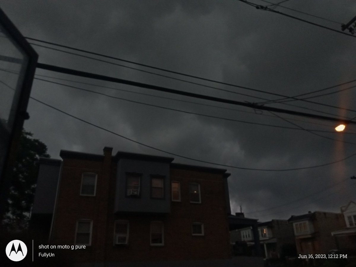 Strong storm moving into the city #PAwx