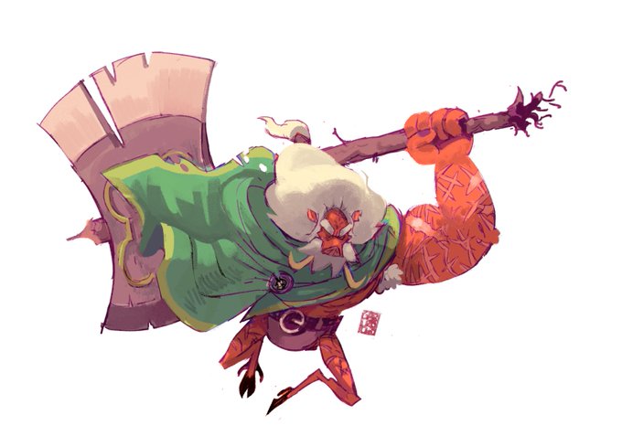「cape holding axe」 illustration images(Latest)