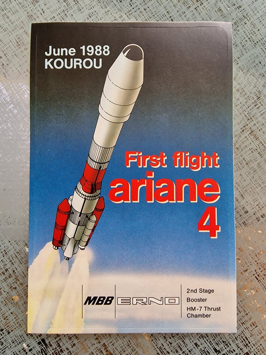 amsatdl's tweet photo. @DutchSpace @ESA_History @EuropeSpacePort @ESA_EO @ESA_transport @Arianespace @CNES @AMSAT sticker time #AR401 https://t.co/asCug1Fobe