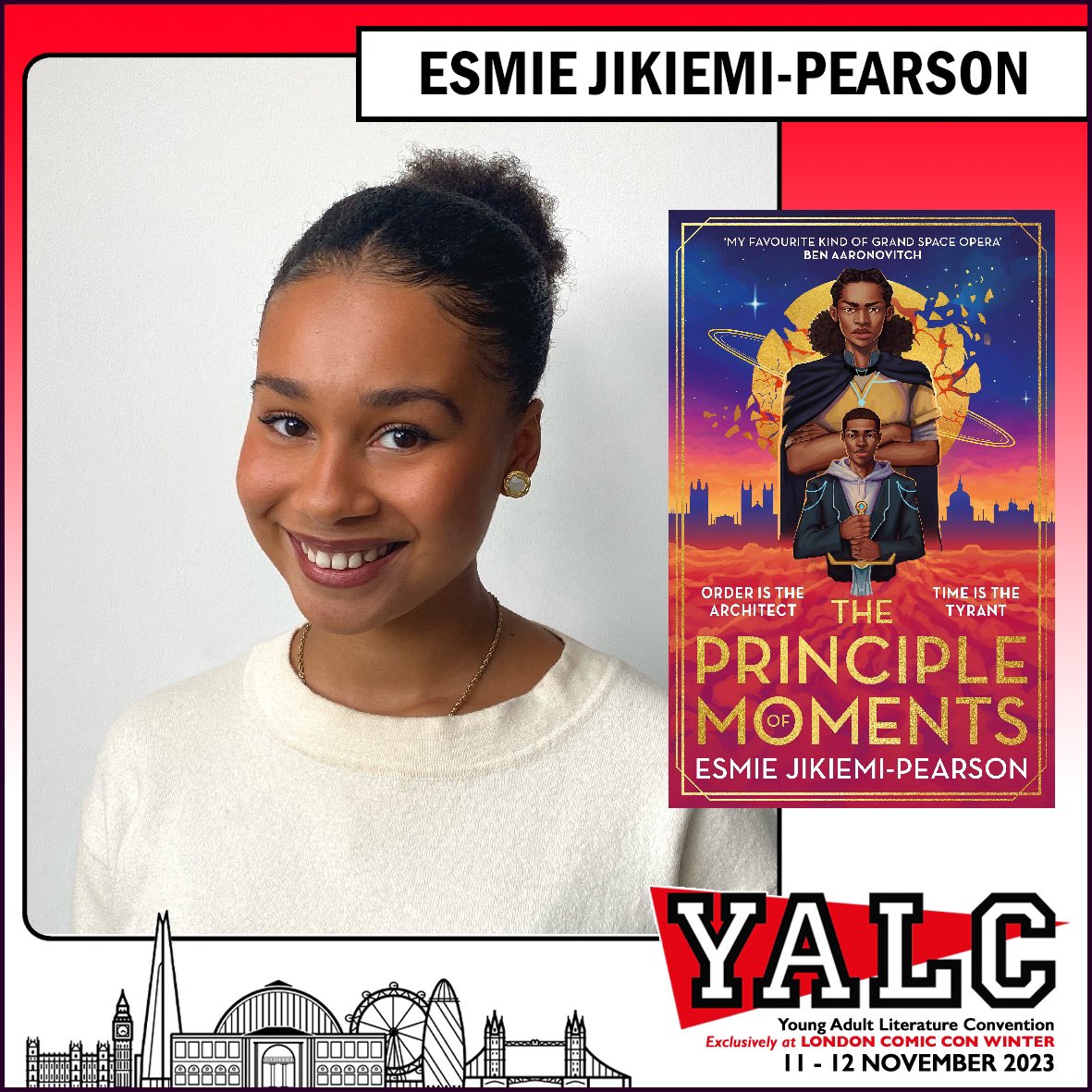 YALC fiends! Don’t be missing Sunday’s scintillating Spirited Away panel feat. @gollancz superstars @brownbookworm & @esmiejp discussing all things THE BEAUTY TRIALS & THE PRINCIPLE OF MOMENTS alongside @say_shannon with THE BONE SEASON & @JayMcGuiness with BLOOD FLOWERS ✨