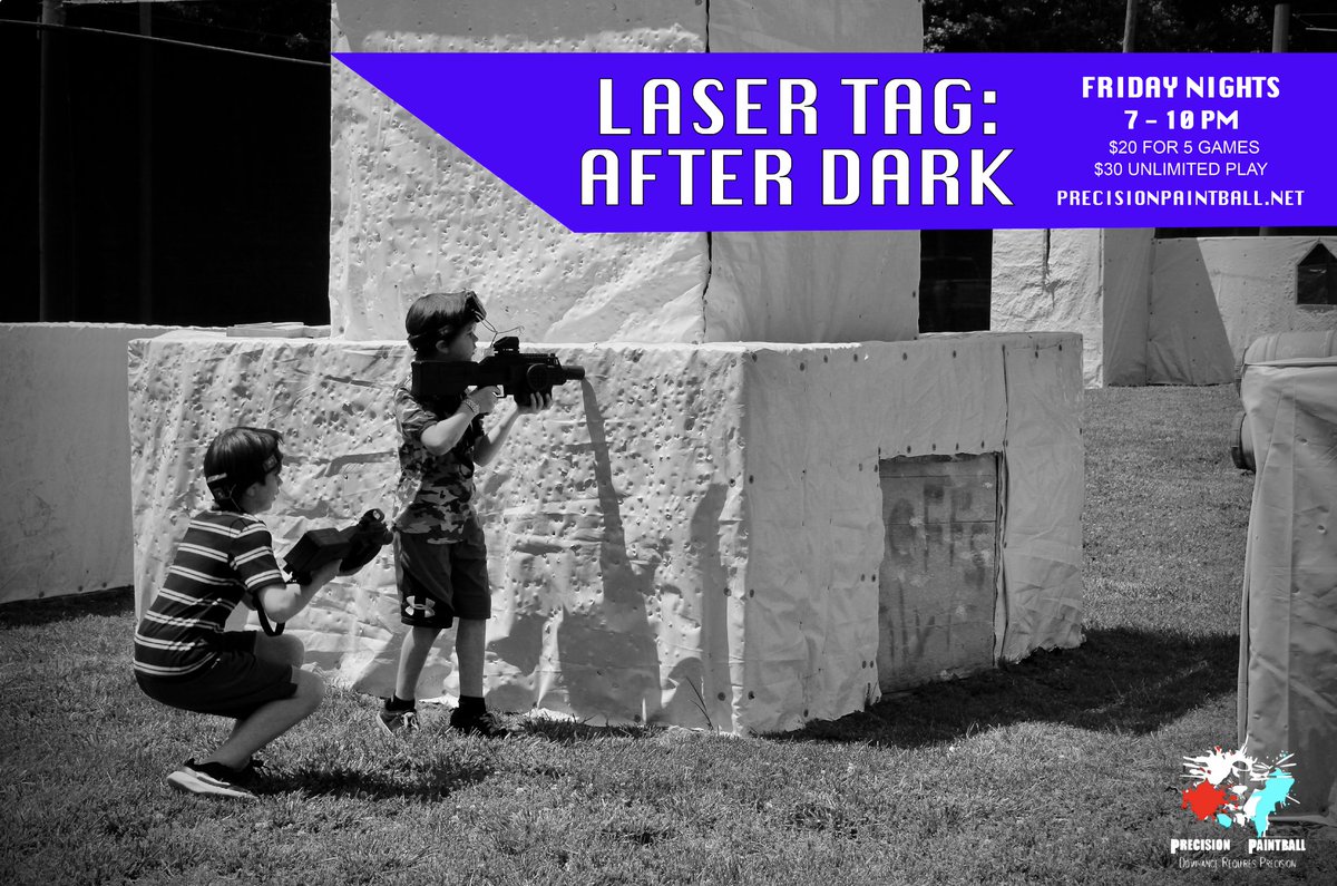 Don’t forget to join us tonight for Laser Tag: After Dark tonight from 7 – 10 PM!

#delaware #delawarebeaches #rehobothbeach #ocmd #oceancity #oceancitymaryland #bethanybeach #paintball #visitde #riseandgrind #adrenaline #walkons #rentalgear #funindelaware #precisionpaintball