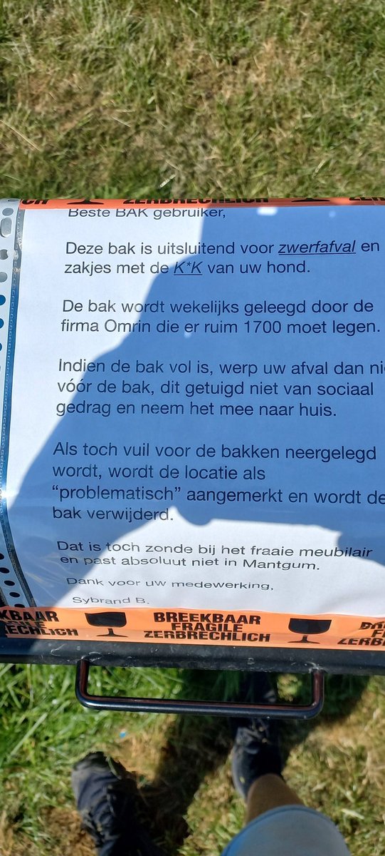KlaasGoodijk's tweet photo. @Gemeente_Lwd Deze komt zeker niet van jullie? https://t.co/b1QMMnu42w