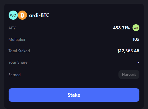 🌊Experience the thrill of trading $ordi on the $12,000+ pool and earn attractive APYs of 458.31% by farming with your $ordi - $BTC LPs on BRC Chain. 

💪This exclusive opportunity is available only on BRC Swap, the BRC-20 AMM DEX on the BRC Chain mainnet.

#BRC20 #Ordinals