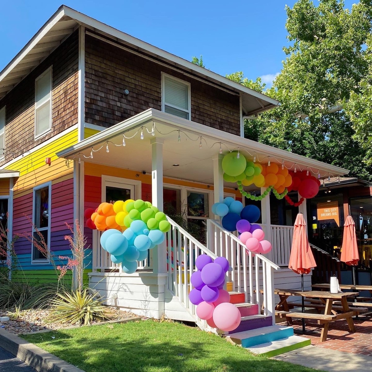 DowntownOKC's tweet photo. Celebrate Pride on 9th Street in @autoalleyokc all day long! Enjoy special events and promotions from each of the 9th Street neighbors including pride-themed drinks, giveaways, activities and more. The event is come-and-go and all are welcome. 🌈❤️ https://t.co/tU7vkt2SOr