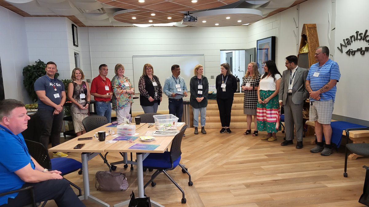 PortageCollege's tweet image. Thrilled to host @csc2023 in our community! 300+ members engaged in 2 wks of learning on leadership. Last week, one group explored inclusivity and leadership at Portage College’s wanîskah room. 
Best wishes for the closing plenary &amp;amp; safe travels home! #CSC2023