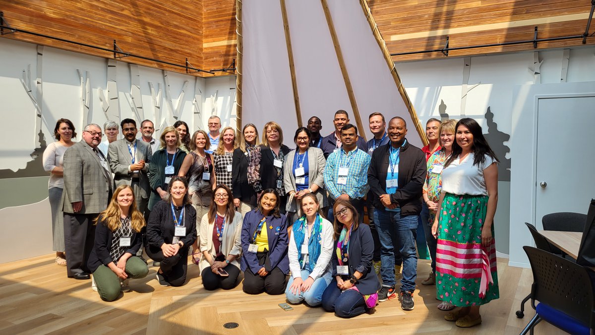 PortageCollege's tweet image. Thrilled to host @csc2023 in our community! 300+ members engaged in 2 wks of learning on leadership. Last week, one group explored inclusivity and leadership at Portage College’s wanîskah room. 
Best wishes for the closing plenary &amp;amp; safe travels home! #CSC2023