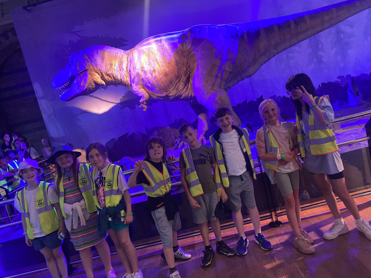 Blue group at Natural History Museum